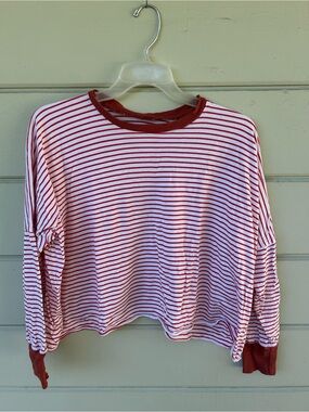 State the label striped tee L/XL